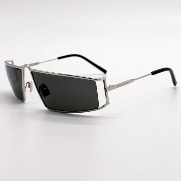 NEW SAINT LAURENT SL 606 002 SILVER SL606 002 WOMEN SUNGLASSES SAINT LAURENT - Picture 3 of 11